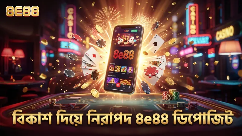বিকাশের মাধ্যমে 8e88 ডিপোজিট দ্রুত এবং নিরাপদ।
