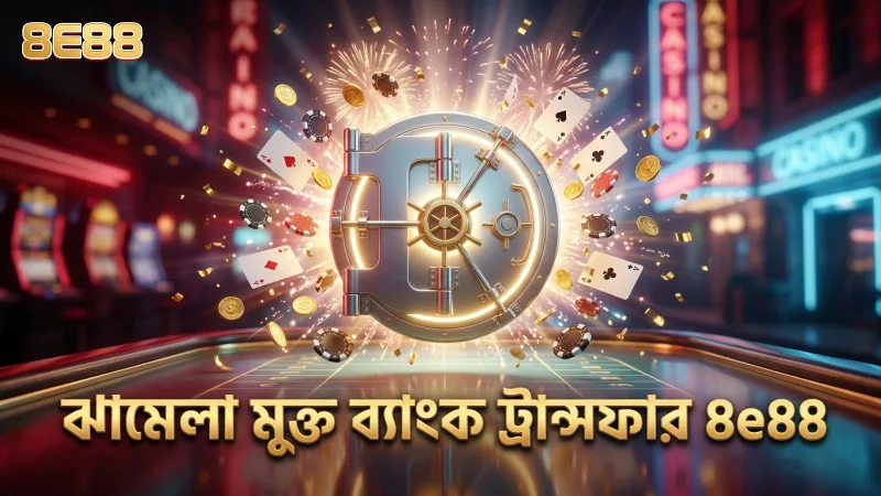 ব্যাংক ট্রান্সফার ব্যবহারে 8e88 তে ঝামেলা মুক্ত লেনদেন।