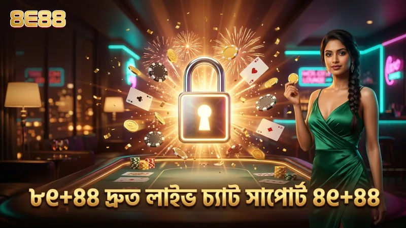 ৩০ সেকেন্ডের কমে 8e88 লাইভ চ্যাট সাপোর্টের গড় সাড়া
